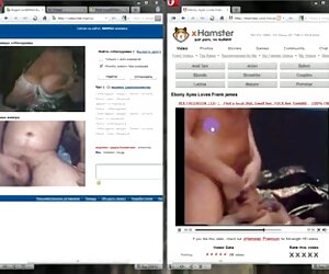 Nenek-nenek matang dengan tetek besar fuck pada webcam.
